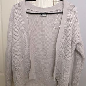 White Cardigan, Size Small, Holister